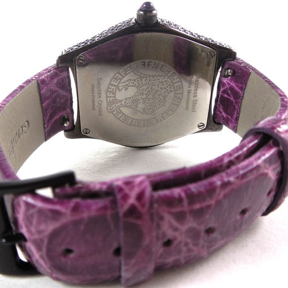 Amethyst Diamond 4.73 Tcw Unisex Luxury Watch main image 7